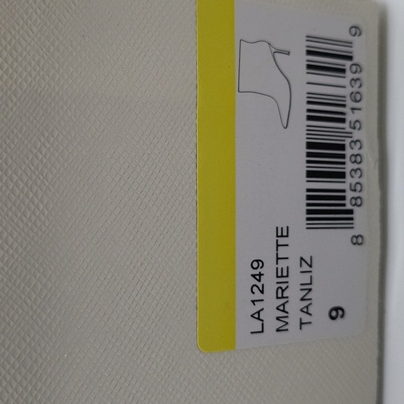 219- L'AGENCE Mariette Women's Ankle Stiletto Boots Tan Color Size 9 NWT - Picture 11 of 11